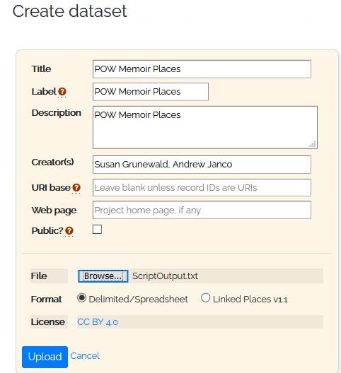 Figure 5: Adding Data