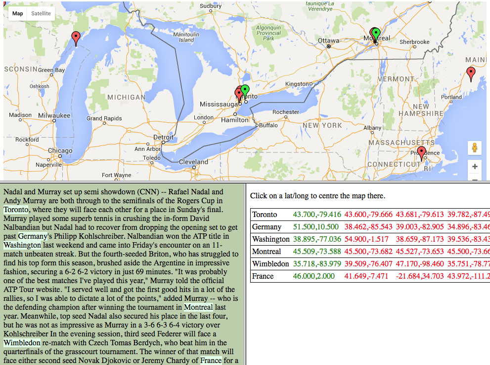 Figure 6: Display of file 172172.display.html after geo-parsing with a specified bounding box.